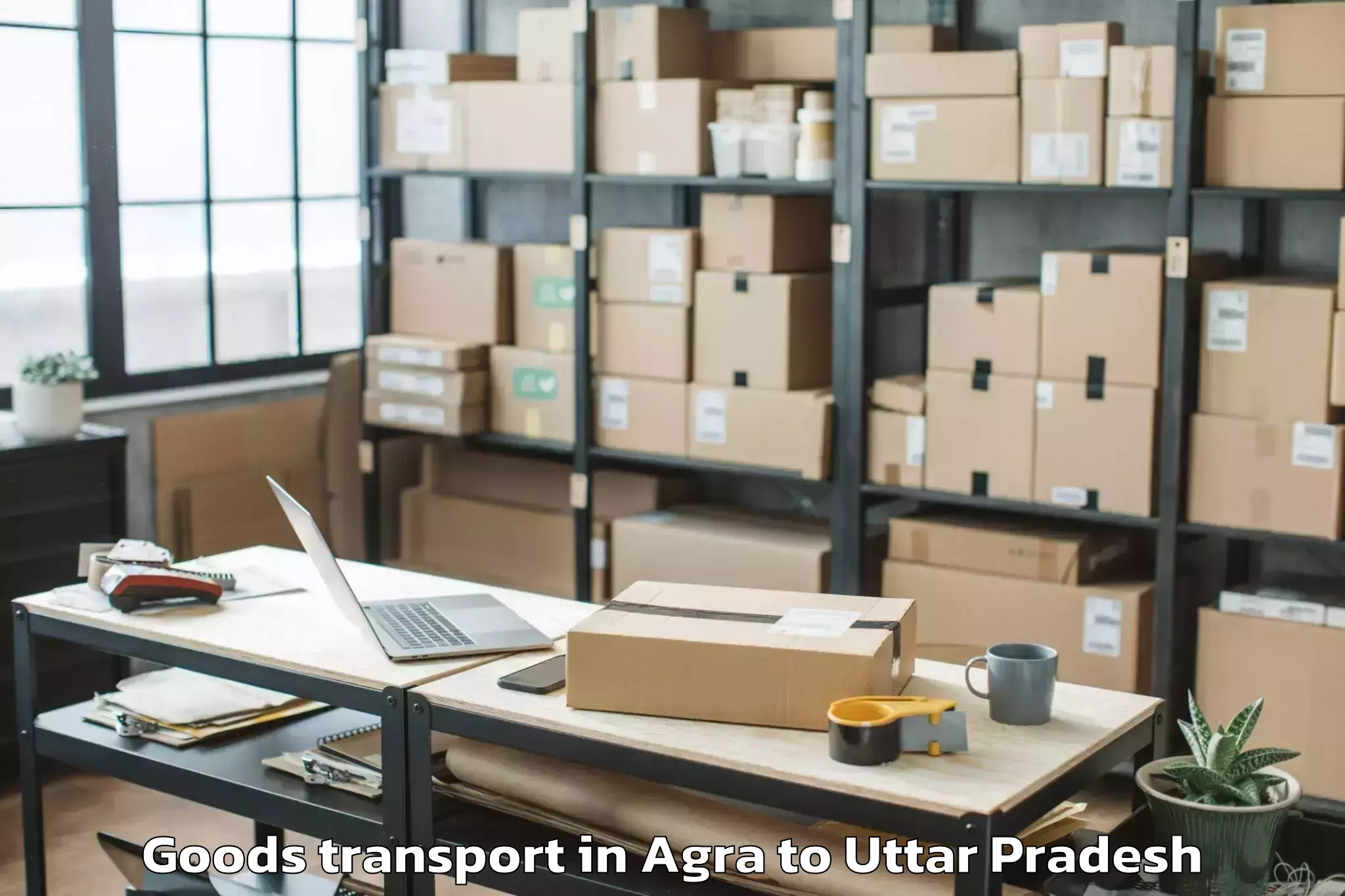 Leading Agra to One Awadh Center Mall Goods Transport Provider